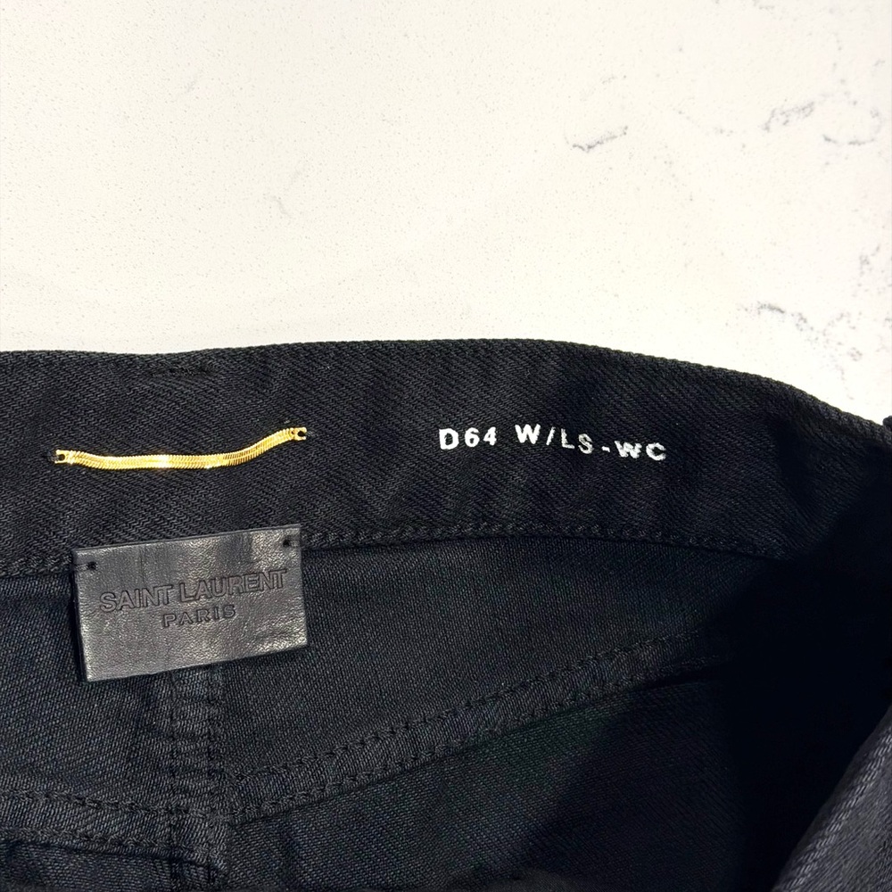 Saint Laurent Black straight jeans - Picture 7 of 16